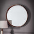 Karina Walnut Round Wall Mirror