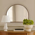 Dunsborough Gold Studded Arched Metal Frame Wall Mirror