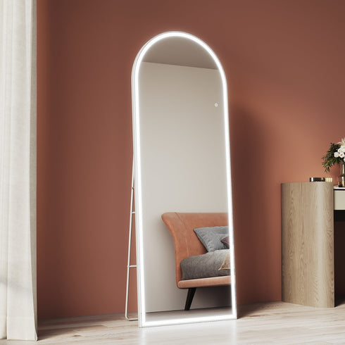 Elien Arched LED Makeup Mirror with removable bracket