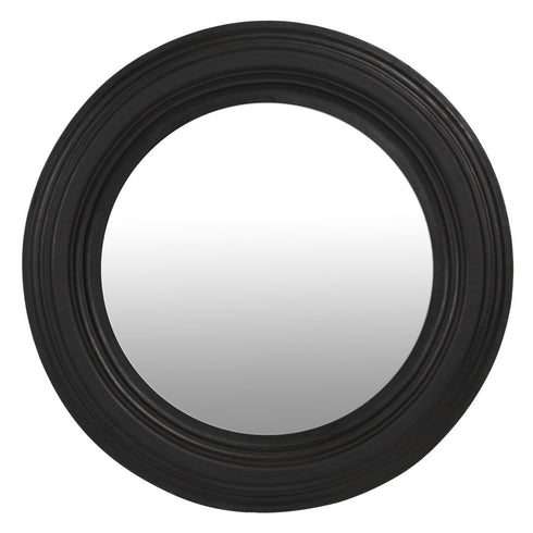 Ramon Black Round Wall Mirror - Classic Decorative Frame