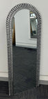 Decorative arch wall mirror with water drop detailing and HD glass