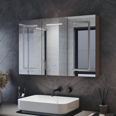 Tallis Three Door Anti-fog LED Bathroom Cabinet