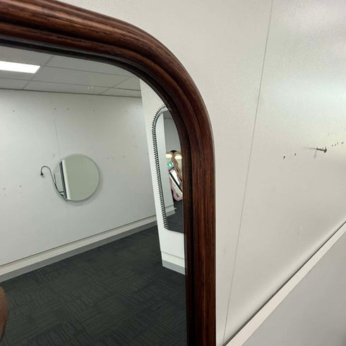 Merimbula Rectangular Walnut Wood Full Length Wall Mirror