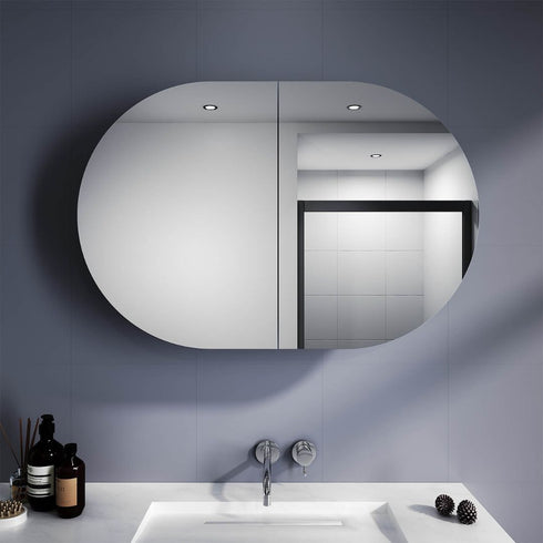 Beth Oval Bathroom Mirror Shaving Cabinet