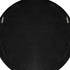 back of Penny Matte Black Round Wall Mirror