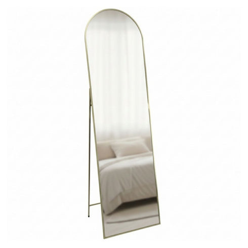 Dimity Gold Arched Standing Mirror