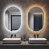 Anam Oval LED Bathroom Mirror with Anti-Fog & Shaver Outlet