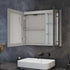 Arisanta Anti-fog LED Bathroom Cabinet With Glass Shelves