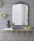 Black ornate 61x91.4cm statement mirror