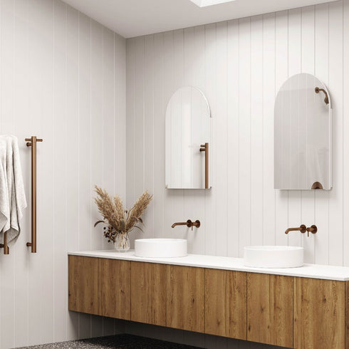 Vienna Arch White Mirror Cabinet