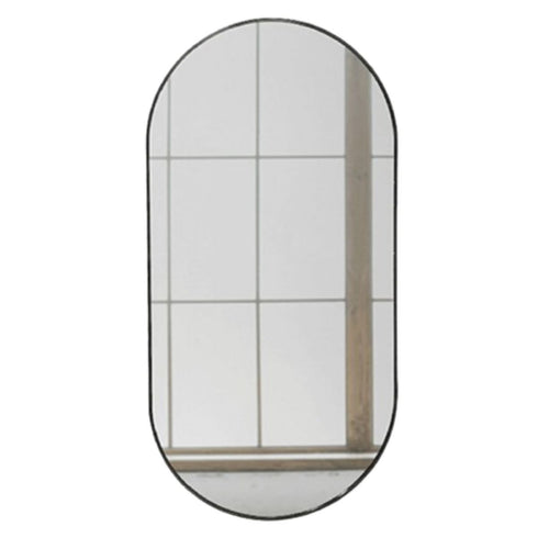 Kirra Oval Black Wall Mirror