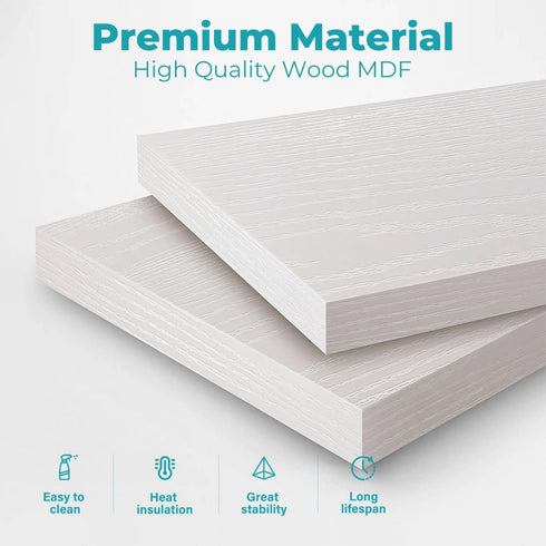 Lisandra Dressing Bedside Tables 2-in-1 Set - Hidden Makeup Mirror