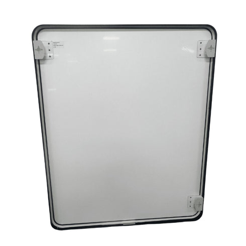 Rear view of Tayla Black Wall Mirror with mounting bracket