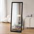 Olegas Full Length Wall Mirror - Modern Black Frame Floor Mirror