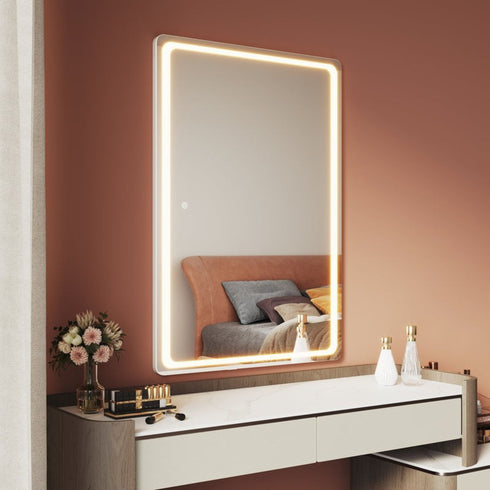Copper-free aluminum frame LED mirror with memory function