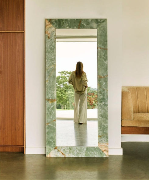 Mallee Large Natural Stone Mirror