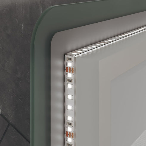 Kaylee 3x Magnification LED Bathroom Mirror with Wall Outlet & Memory Function
