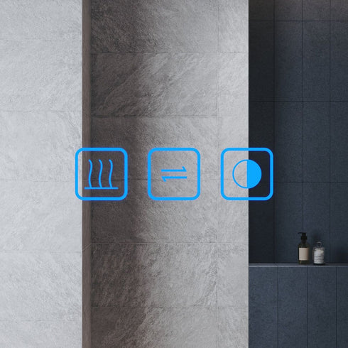 Kaylee 3x Magnification LED Bathroom Mirror with Wall Outlet & Memory Function