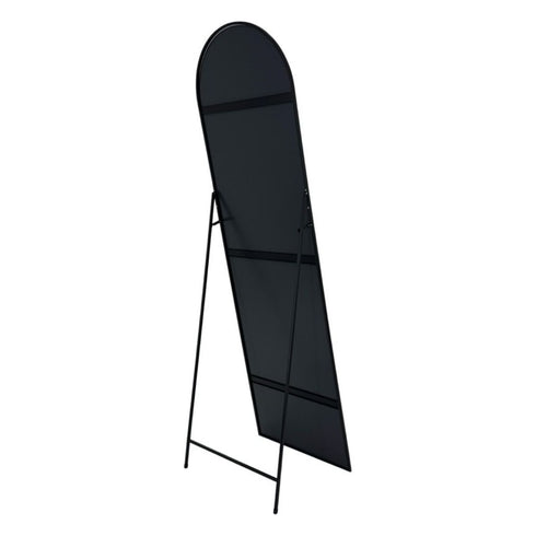 Dimity Black Arched Standing Mirror