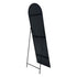 Dimity Black Arched Standing Mirror
