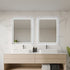 Raelene Anti-Fog Frontlit & Backlit LED Bathroom Mirror - Matte Black Frame with Optional Bluetooth Speaker