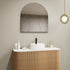 Allan Aluminium Framed Arched Bathroom Mirror Matte Black