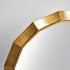 Faren Octagon Bronze Wall Mirror - Modern Geometric Round Mirror