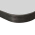 Graeme Aluminium Framed Rounded Corners Rectangular Matte Black Bathroom Mirror