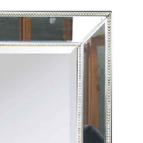 Melania Silver Mirrored Frame Wall Mirror