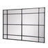 Dalton Black Window Style Wall Mirror