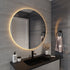 Alessio Antifog Backlit 3 Colour LED Round Bathroom Mirror With Wave Motion Sensor