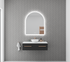 Aurelio Antifog Arch Shaped 3 Colour Backlit LED Bathroom Mirror With Optional Bluetooth