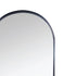 side profile of Marika Arch Black Wall Mirror showing frame depth
