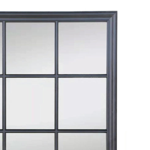 Harvey Matt Black Wall Mirror