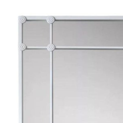 Mackenzie 12 Pane White Wall Mirror