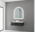 Aurelio Antifog Arch Shaped 3 Colour Backlit LED Bathroom Mirror With Optional Bluetooth