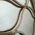 Viggo White Metal Round Wall Mirror - Decorative Pattern Frame Feature Mirror