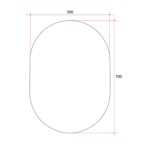 Emrys Oval Bathroom Wall Mirror