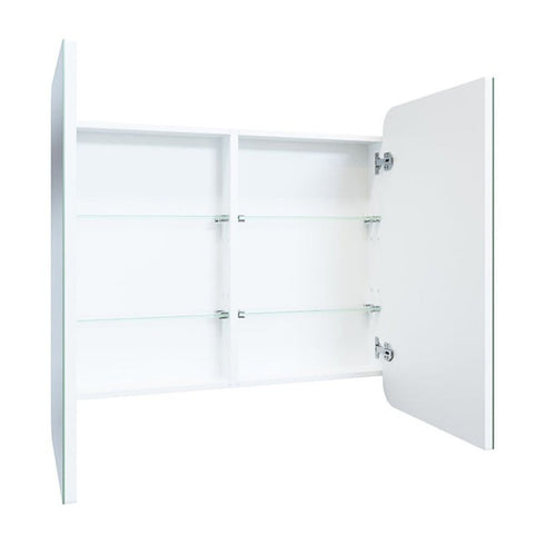Elijah Frameless Two Door Rectangle Mirror Cabinet