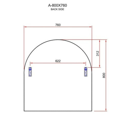 Aiva Arch White Wall Mirror