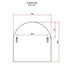Aiva Arch White Wall Mirror