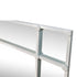 Allen 16-Pane Rectangular White Iron Frame Wall Mirror