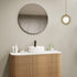 Meeray Aluminium Framed Matte Black Round Bathroom Mirror