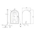 Allan Arched Matte Black Framed LED Bathroom Mirror with Wave Motion Sensor