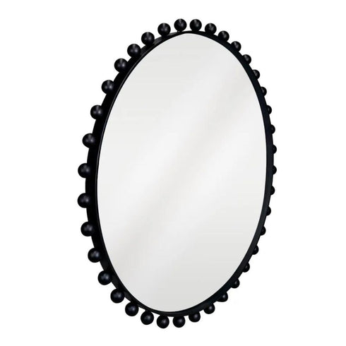 Giorgio Round Black Wall Mirror