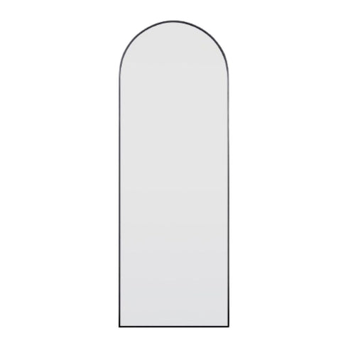 Aiva Arch Matt Black Wall Mirror