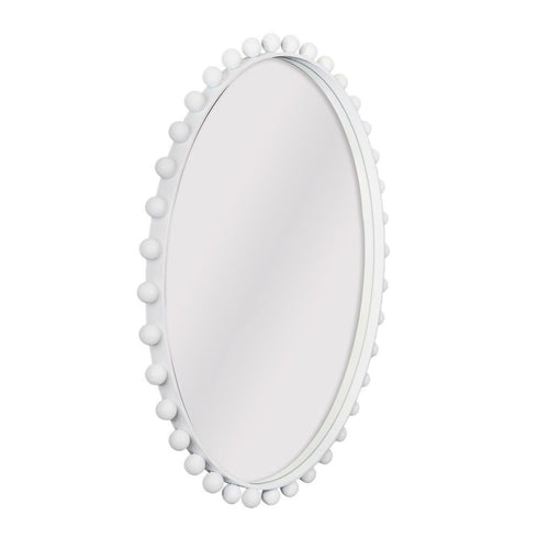 Giorgio Round White Wall Mirror