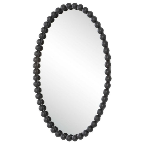 Brielle Oval Black Wall Mirror