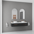 Aurelio Antifog Arch Shaped 3 Colour Backlit LED Bathroom Mirror With Optional Bluetooth