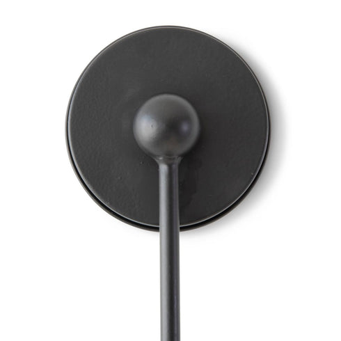 Lorelei Oval Drop Wall Mirror with Black Metal Clip Frame